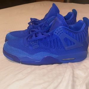 AIR JORDAN 4 FLYKNIT HYPER ROYAL AQ3559-400 11.5 worn once inside